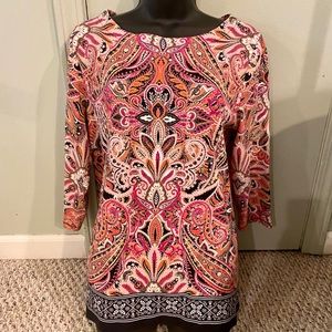 Rafaella Paisley print 100% cotton top